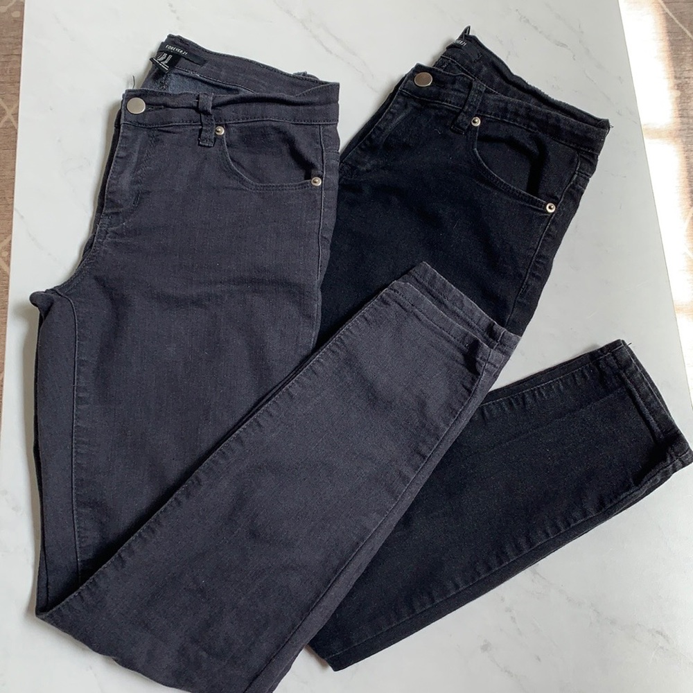 Denim black and gray jeans bundle